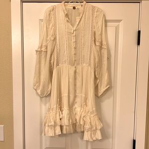 Free people ruffled small dress NWT